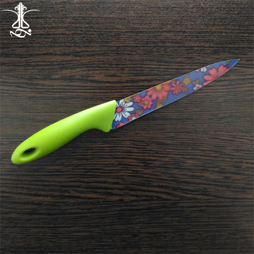 چاقوی گلدار سبز رنگ