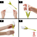 آموزش استفاده از نگهدارنده دستمال سفره طرح گل رز